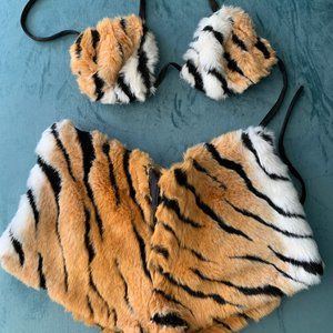 Tiger Bootie Shorts & Halter Costume
